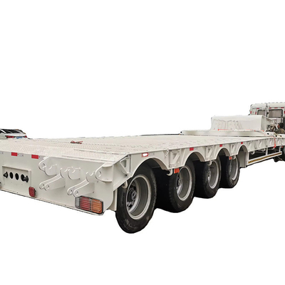 Container de transport à lit plat de 20 pieds et 40 pieds, remorque à lit plat avec 10 pneus et 2,3 essieux