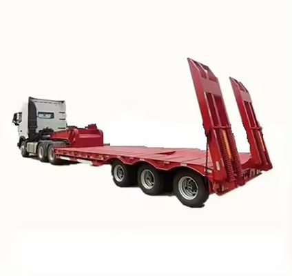 3 essieux 40 FT à plat 50 tonnes Container bas garçon bas lit Semi-remorque à plat