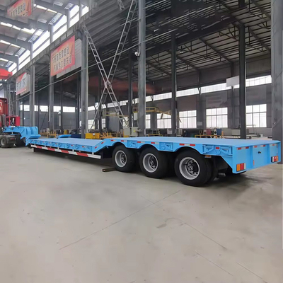 3 essieux 40 FT à plat 50 tonnes Container bas garçon bas lit Semi-remorque à plat