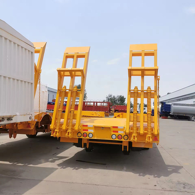 6 essieux 15m 60ft lit plat bas bas bas Lowboy Semi-remorque avec 13t Axle pour la livraison