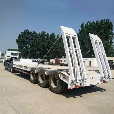 6 essieux 15m 60ft lit plat bas bas bas Lowboy Semi-remorque avec 13t Axle pour la livraison