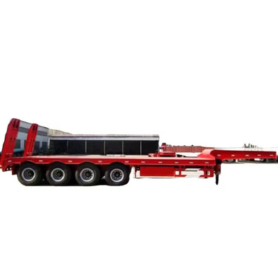 Semi-remorques à lit bas 40 pieds de pont plat Container remorque à plat Trailer à plat 1820mm