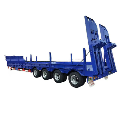 Semi-remorques à lit bas 40 pieds de pont plat Container remorque à plat Trailer à plat 1820mm