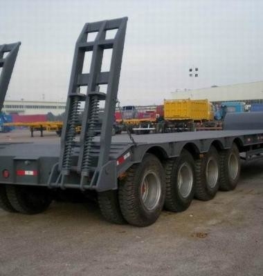 12 m lit plat cargos semi-remorques à trois essieux coude de poule transport lit bas
