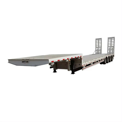 35 tonnes 2 essieux camion utilitaire à lit plat et bas semi-remorque sans système de freinage antiblocage ABS