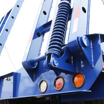 3 essieux de remorque à plat avec 10 pneus et type de suspension du bras de remorque
