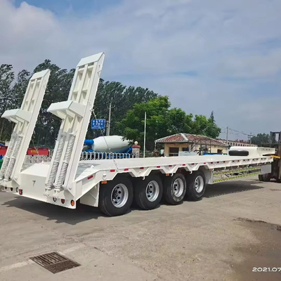 Semi-remorque personnalisable à double tri-essieu 40FT à châssis plat avec conception à plat