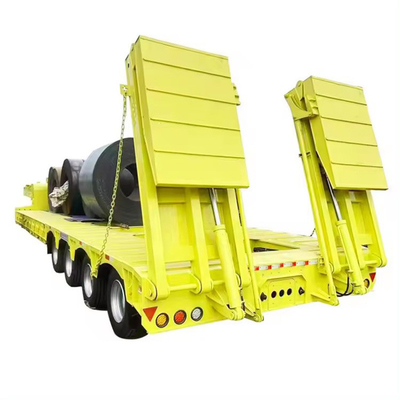 Chassis de conteneur à 3 essieux 40 pieds 60 pieds, semi-remorque à lit plat avec pneus 12r22,5