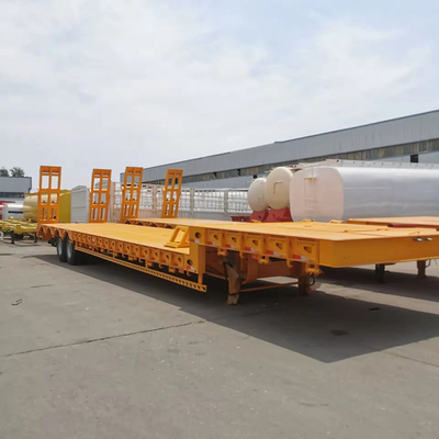 Chassis de conteneur à 3 essieux 40 pieds 60 pieds, semi-remorque à lit plat avec pneus 12r22,5