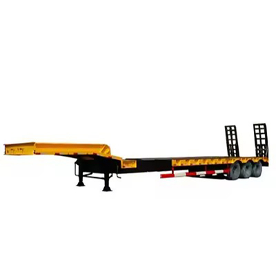 Chassis de conteneur à 3 essieux 40 pieds 60 pieds, semi-remorque à lit plat avec pneus 12r22,5