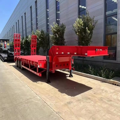 Chassis de conteneur à 3 essieux 40 pieds 60 pieds, semi-remorque à lit plat avec pneus 12r22,5
