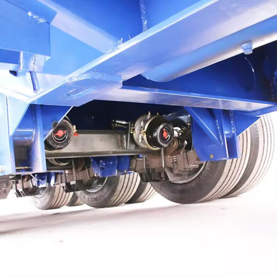 1 an de service après-vente 3 essieux 50t Lowbed Lowboy Low Flatbed Charger Drop Deck Trailer