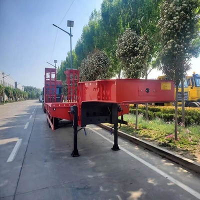 Auto-dépôt de 40 pieds de remorque à plat avec 12 PCS de verrouillage et 1820 mm de bande de roulement