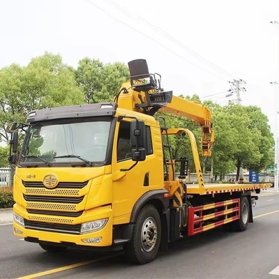 Camion de récupération de 25 tonnes équipé d'un chariot de levage et d'un chariot de récupération à lit plat
