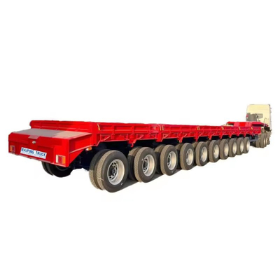 Semi-remorques à plateaux plats de 40 pieds pour le transport de conteneurs et de machines