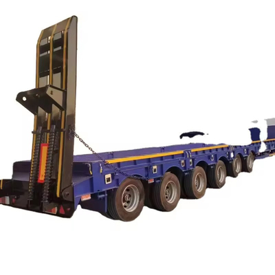 Semi-remorques à plateaux plats de 40 pieds pour le transport de conteneurs et de machines