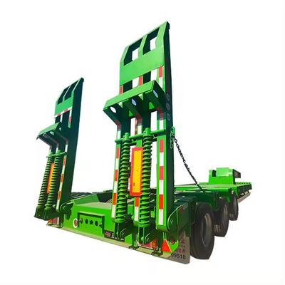 Semi-remorques à plateaux plats de 40 pieds pour le transport de conteneurs et de machines