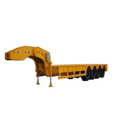 Semi-remorques à plateaux plats de 40 pieds pour le transport de conteneurs et de machines