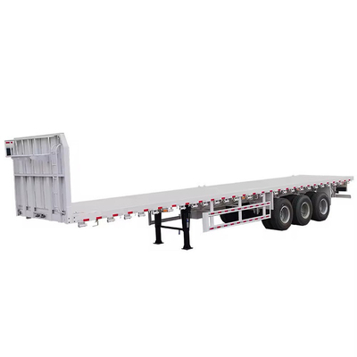 10 Nombre de pneus Lourd 3 essieux Lowboy 60 80 100 tonnes Semi-remorque à lit bas