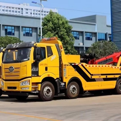 FAW 13tons remorqueur de démolition de chariot de récupération à lit plat avec support technique en ligne