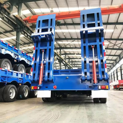 2.3 Personnalisation des essieux 100 tonnes remorques à roues basses pour le transport par excavatrice