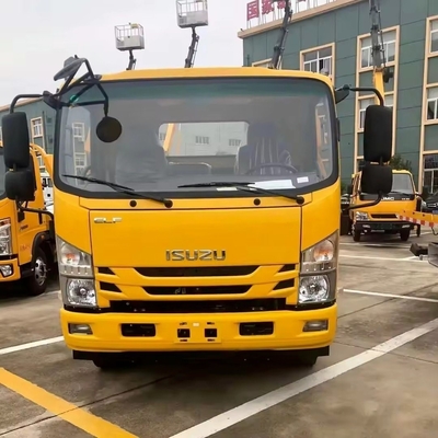 Qing Ling 4*2 bas angle plein terrain camion de remorquage à plat pour le soutien technique en ligne
