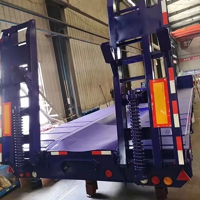 Trailers à lit bas 3 essieux 1820 mm en bande de roulement adapté au transport de gros équipements lourds