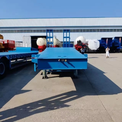 Trailers à lit bas 3 essieux 1820 mm en bande de roulement adapté au transport de gros équipements lourds