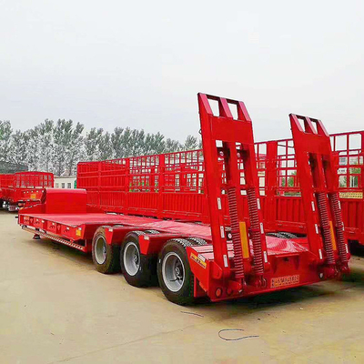 12 Nombre de pneu 20FT 40FT 45FT Container de transport Semi-remorque à lit plat avec verrouillage