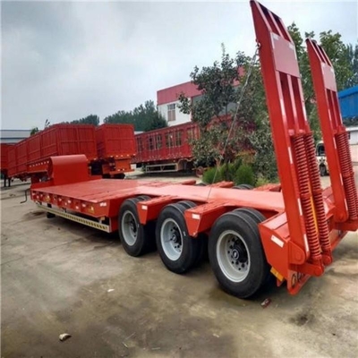 12 Nombre de pneu 20FT 40FT 45FT Container de transport Semi-remorque à lit plat avec verrouillage