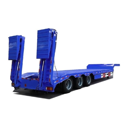 Semi-remorque à lit plat bas à 3 axes pour conteneurs de fret Semi-remorque pour conteneurs