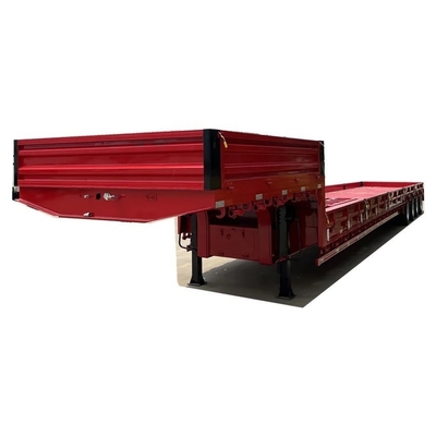 Trailers à plat bas de 60 à 80 tonnes Semi-trailers légers et à bande de roulement de 1820 mm