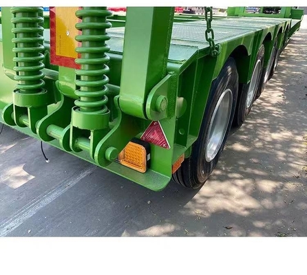 50 tonnes Green Loader Truck Trailer 3 4 axes personnalisation 1 an service après-vente