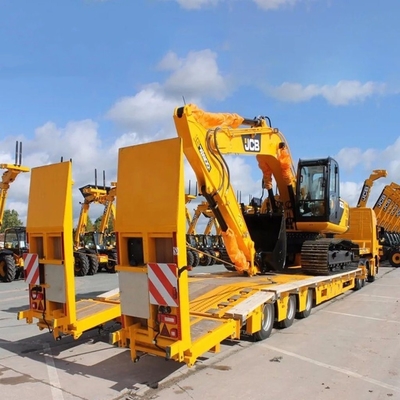 Trailers bas plat non auto-dumping pour le transport de marchandises lourdes