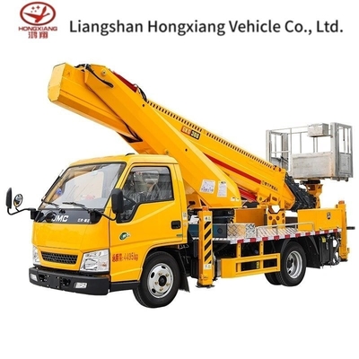 Opération de 24 m d'altitude personnalisable Camion de travail aérien Véhicule avec panier 4x2 roue motrice