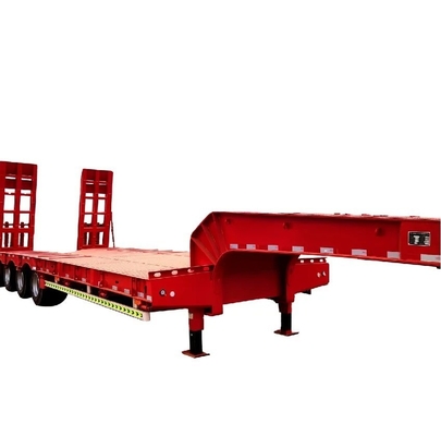 Trailers bas plat non auto-dumping pour le transport de marchandises lourdes