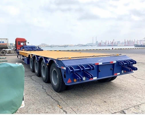 EHL9400L Semi-remorque à basse roue à quatre essieux à plat bas pour le transport léger