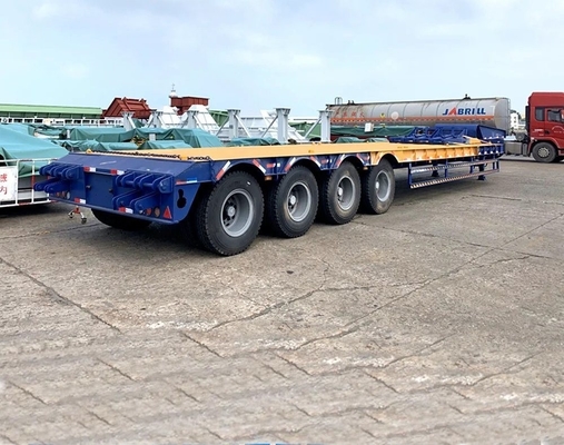 EHL9400L Semi-remorque à basse roue à quatre essieux à plat bas pour le transport léger