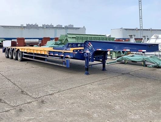 EHL9400L Semi-remorque à basse roue à quatre essieux à plat bas pour le transport léger