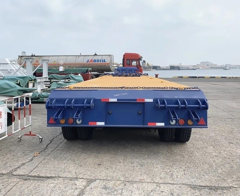 EHL9400L Semi-remorque à basse roue à quatre essieux à plat bas pour le transport léger