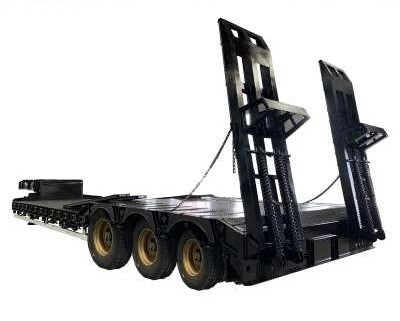 EHL9400L Semi-remorque à basse roue à quatre essieux à plat bas pour le transport léger