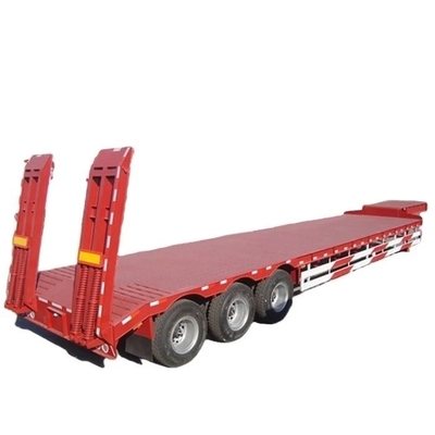 1820mm Lowboy Low Flat Bed Truck Trailer pour le transport de marchandises surdimensionnées