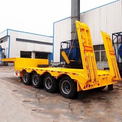 Shandong Low Flat Trailer pour les machines lourdes en couleur personnalisée