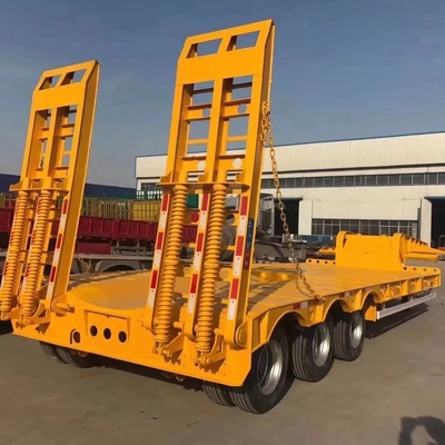 Shang Dong Heavy Machinery Low Flat Trailer Fabriqué en avec une suspension mécanique à