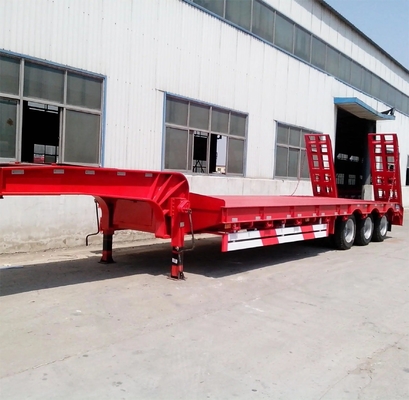 Shang Dong Heavy Machinery Low Flat Trailer Fabriqué en avec une suspension mécanique à