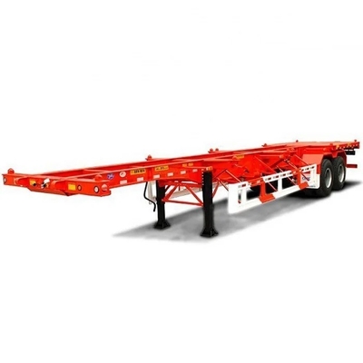 Camion de transport de conteneurs de 40 pieds, remorque à squelettes, semi-remorque pour le transport en toute sécurité