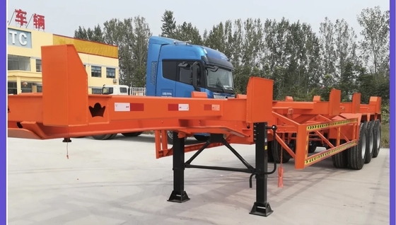 Container à 3 essieux, châssis squelettique de 40 pieds, semi-remorque et faible coût total de possession