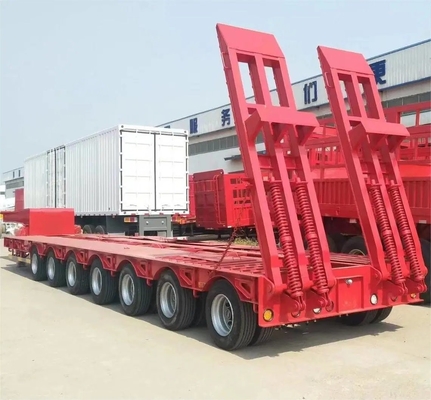 Charge lourde 50 t-60 t 3/4 essieux Lowboy/Low Deck/Platform/Loader pour le transport des pelles