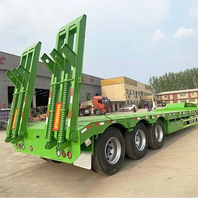Charge lourde 50 t-60 t 3/4 essieux Lowboy/Low Deck/Platform/Loader pour le transport des pelles