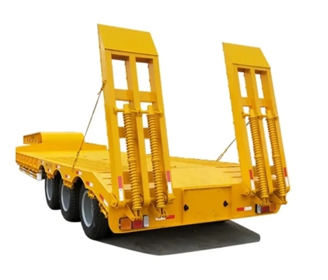 Charge lourde 50 t-60 t 3/4 essieux Lowboy/Low Deck/Platform/Loader pour le transport des pelles